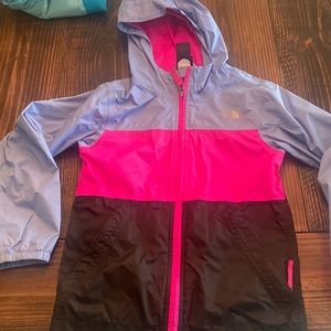 Northface Rain Jacket. girls size 7/8.
